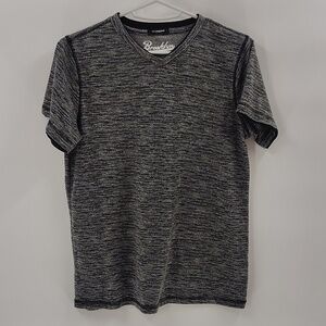 Brooklyn Cloth Co Spacedye T-shirt Size Large Gray Short Sleeve Kids V Neck